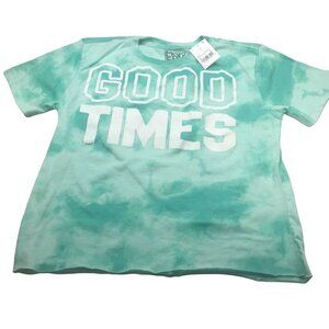 Modern Lux Women's XS Green Tie Dye Good Times Tee New